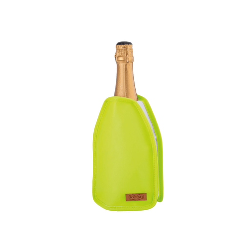 Cooler Térmico para Garrafa de Espumante Champagne Bolsa Gel Cor:verde Neon