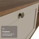 Ver imagem 7 de Rack Suspenso para Tv até 80 Polegadas 218 Cm 2 Portas Rustic/crema Vik Madesa