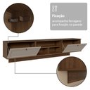 Ver mais imagens de Rack Suspenso para Tv até 80 Polegadas 218 Cm 2 Portas Rustic/crema Vik Madesa