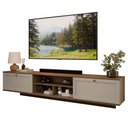 Ver imagem 2 de Rack Suspenso para Tv até 80 Polegadas 218 Cm 2 Portas Rustic/crema Vik Madesa