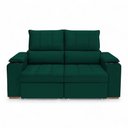 Ver mais imagens de Sofá Retrátil Reclinável Boni 2 Lugares 190cm Verde Veludo Loja Sheep