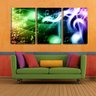 Quadro Decorativo 80x140 notas musicais em neon - 1