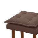 Ver imagem 2 de Puff Maria para Sala de Tv e Estar Quarto Confortável Suede Marrom Mabe Magazine