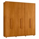 Ver imagem 1 de Guarda Roupa Casal Veronese Ripado 6 Portas Cinamomo - Madetec