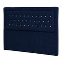 Ver imagem 4 de Cabeceira Casal Iasi P04 140 cm Suede - Doce Sonho Móveis - Azul Marinho TCA 948