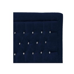 Cabeceira Casal Iasi P04 140 cm Suede - Doce Sonho Móveis - Azul Marinho TCA 948 - 6