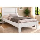 Ver imagem 1 de Cama Solteiro Rubi Madeirado Branco Conquista