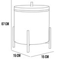 Ver imagem 5 de Kit Lixeira com Tampa Multiuso 6l Kalli e Papeleira de Chão Set Aço D01 Preto Fosco - Lyam Decor