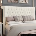 Ver imagem 2 de Cabeceira Cama Box Casal 140cm Dust P02 Linho Creme - Mpozenato