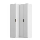 Ver imagem 4 de Guarda Roupa de Canto Reto 3 Portas Mdf Altezza Clean Belmax:branco