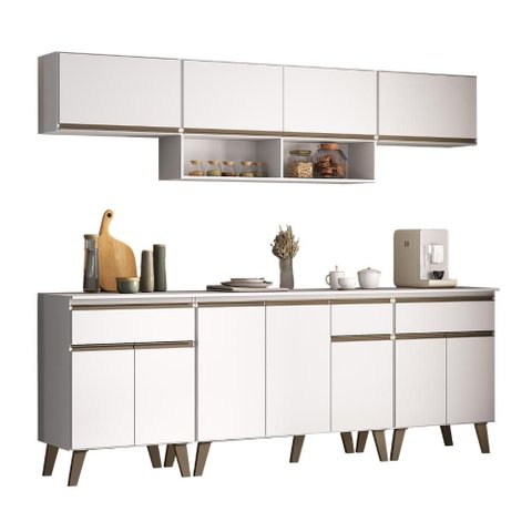 Armário de Cozinha Completa Atlanta Smart Carraro Branca