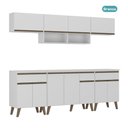Ver imagem 3 de Armário de Cozinha Completa Atlanta Smart Carraro Branca