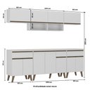 Ver imagem 5 de Armário de Cozinha Completa Atlanta Smart Carraro Branca
