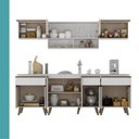 Ver imagem 6 de Armário de Cozinha Completa Atlanta Smart Carraro Branca
