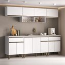 Ver imagem 2 de Armário de Cozinha Completa Atlanta Smart Carraro Branca