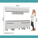 Ver imagem 7 de Armário de Cozinha Completa Atlanta Smart Carraro Branca
