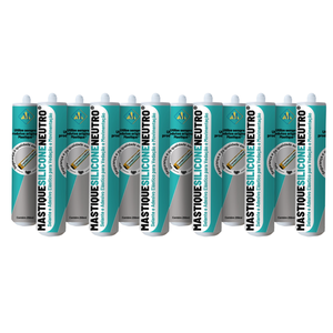 Mastique® Silicone Neutro Original (Kit 12 tubos)