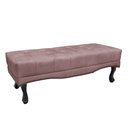 Ver imagem 1 de Recamier Decorativo 90cm Loewe Veludo Pés de Madeira Lilás - Gran Belo