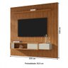 Painel para Tv até 85 Polegadas Cancun 1 Gaveta Naturalle/off White - Móveis Bechara - 4