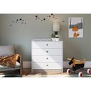 Ver imagem 2 de Cômoda Infantil com 4 Gavetas Multimóveis CR40100 Branca/Fumê