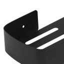 Ver imagem 6 de Suporte para Shampoo Sabonete Retangular Parede Banheiro Aço Inox - Preto Fosco