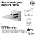 Ver imagem 2 de Acabamento para Registro 3/4 D'oro Vecchio Prima 210 Fani