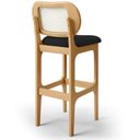 Ver mais imagens de Kit 06 Banquetas Altas para Cozinha Bancada Sala Tela Betta Fixa L02 Bouclê Preto - Lyam Lyam Decor