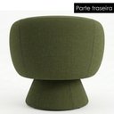 Ver imagem 7 de Poltrona Decorativa Cave Base Giratoria Linho Color Trend Tca 307 Moll
