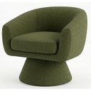 Ver imagem 1 de Poltrona Decorativa Cave Base Giratoria Linho Color Trend Tca 307 Moll