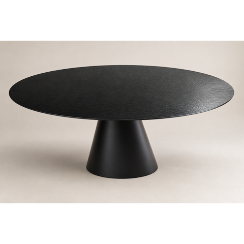 Mesa de Jantar Oval Cone 120x80cm em Mármore São Gabriel