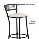 Ver imagem 2 de Kit com 6 Banquetas Altas Forts Gelo Floral, Fibra Uv Bancada, Área Goumert, Bar, Piscina, Balcão