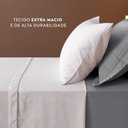 Ver imagem 4 de Jogo de Lençol Solteiro Linea Micropercal 200 Fios 3 Peças - Cinza