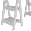 Ver imagem 7 de Mesa para Escritório Escrivaninha Home Office Art A02 Olmo Branco - Lyam Decor