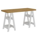 Ver imagem 2 de Mesa para Escritório Escrivaninha Home Office Art A02 Olmo Branco - Lyam Decor