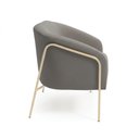 Ver imagem 5 de Sofá 2 Lugares Namoradeira Stella Industrial Alta Champanhe Suede Grafite D03 - D’Rossi