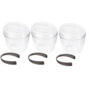 Ver imagem 1 de Kit 3 Baldes de Gelo com Tampa e Pegador 1,9l Transparente Crippa Plástico Champanheira