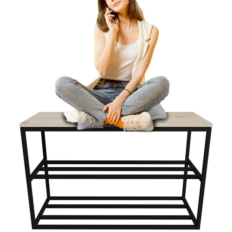 Banco Sapateira Reforçado Ideal para Closets 30x80cm - 3
