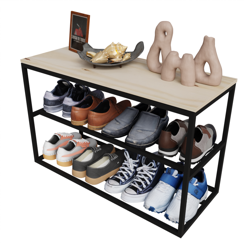 Banco Sapateira Reforçado Ideal para Closets 30x80cm - 1