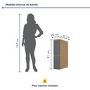 Ver imagem 3 de Balcão Porta Temperos Condessa Cinza/Carvalho Titânio