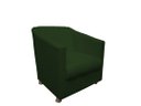 Ver imagem 4 de Kit Namoradeira + 1 Poltrona Decorativa Biane Suede Verde Pés Cromado Mz Decor