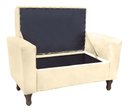 Ver imagem 2 de Recamier Baú Félix 180cm Suede Bege