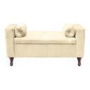 Ver imagem 1 de Recamier Baú Félix 180cm Suede Bege
