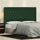 Ver imagem 3 de Cabeceira Casal Iasi P04 140 cm Suede Verde TCA 947 - Amarena Móveis