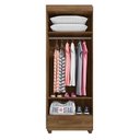 Ver imagem 2 de Guarda Roupa Pequeno 85cm Solteiro 2 Portas Dubai RV Móveis Cinamomo