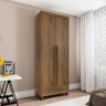 Guarda Roupa Pequeno 85cm Solteiro 2 Portas Dubai RV Móveis Cinamomo - 4