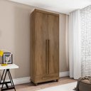 Ver imagem 4 de Guarda Roupa Pequeno 85cm Solteiro 2 Portas Dubai RV Móveis Cinamomo