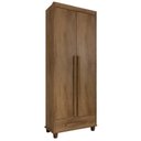 Ver imagem 1 de Guarda Roupa Pequeno 85cm Solteiro 2 Portas Dubai RV Móveis Cinamomo