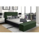 Ver imagem 2 de Kit Cabeceira e Calçadeira Raissa 193 cm Suede Verde