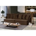 Ver imagem 1 de Sofá Modular Olinda 4 Lugares 2.30 MT com Molas Retrátil e Reclinável Veludo Nobre Sofatec