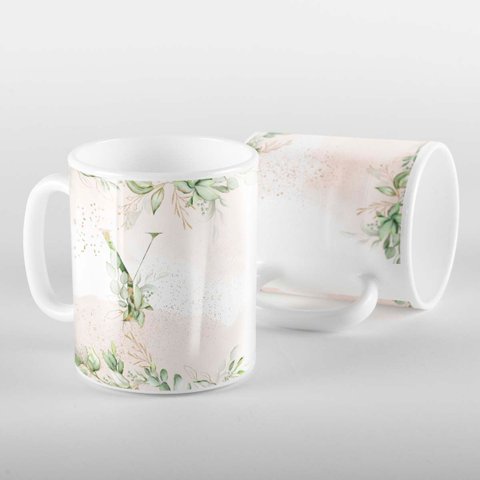 Caneca Letras Iniciais Y Verde